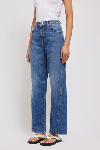 RE/DONE - 70s High Rise Stove Pipe Jean - Medium Vain