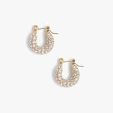 Marrin Costello Jewelry - Audrey Diamond Huggies - Gold