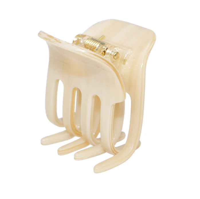 petite buttercream claw clip