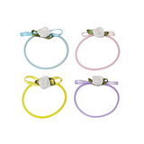 Emi Jay - Ponytail Holder Set - Baby Rosette colors blue pink yellow and purple