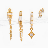 Girls crew earring set of 4