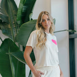 Aviator Nation - Logo Embroidery Lounger Short - Vintage White