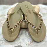 Mystique - Oxnard Flip Flop - Beige / Topaz Pink