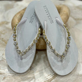 Mystique - Eureka Flip Flop - White / Crystal
