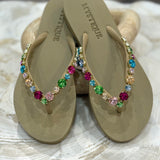 Mystique - Blakely Flip Flop - Beige / Multi