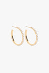 Marrin Costello Jewelry - Jay 2" Diamond Hoops - Gold