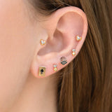 Girls Crew - With Love Studs - Two Tone