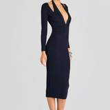 Retrofête - Odelia Knit Dress - Metallic Ink