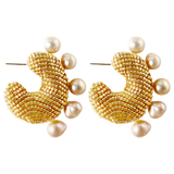 Susana Vega - Solito Pearls Earring - Gold