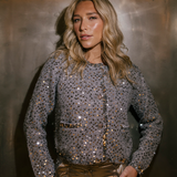 Cinq à Sept - Benoit Embellished Cardigan - Silver