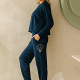 Sunni Spencer - Soft Shell Jogger - Navy Ocean