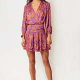 Poupette St. Barth - Mini Dress Colleen - Purple Pop Tiger