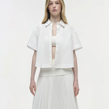 SIMKHAI - Bernie Pleated Shirt - White