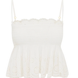 LoveShackFancy - Condie Top - Optic White