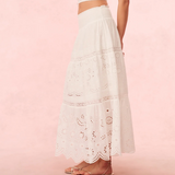 LoveShackFancy - Miloti Skirt - Optic White