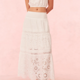 LoveShackFancy - Miloti Skirt - Optic White