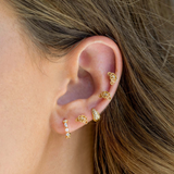 Girls Crew - Croissant Studs - Gold