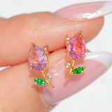 Girls Crew - Blossoming Tulip Studs - Gold