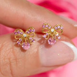 Girls Crew - Love Knot Bow/Earrings - Gold
