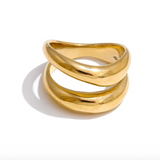 JURATE LA - Paloma Double Wave Statement Ring