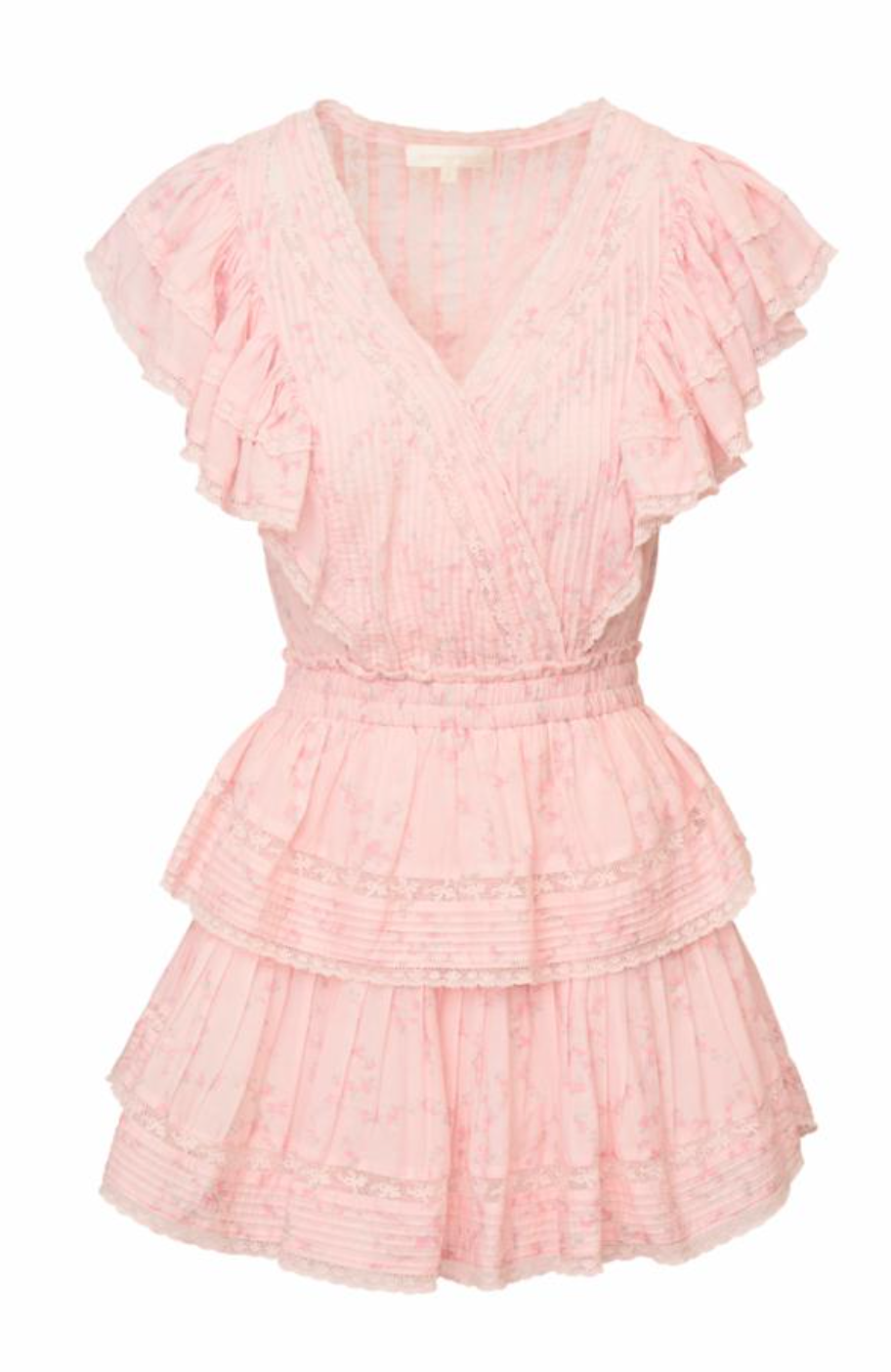 LoveShackFancy - Gwen Ruffle Mini Dress LoveShackFancy - Gwen Ruffle Mini Dress
