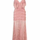 LoveShackFancy - Sandy Lace Dress - Dusty Pink
