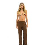 Aviator Nation - Wide Leg Sweatpants - Chocolate