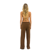 Aviator Nation - Wide Leg Sweatpants - Chocolate