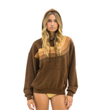 Aviator Nation - Wave 4 Stripe Hoodie - Chocolate / Espresso