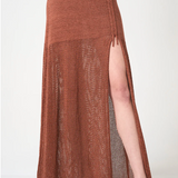 Ximena Kavalekas - Luxe Long Skirt - Brick