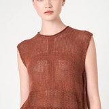 Ximena Kavalekas - Luxe Sleeveless Top - Brick
