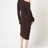 Ximena Kavalekas - Long Sleeve Dress - Brown