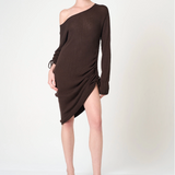 Ximena Kavalekas - Long Sleeve Dress - Brown