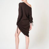Ximena Kavalekas - Long Sleeve Dress - Brown