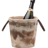 Blue Pheasant - Wesley Resin Champagne Bucket - Brown Swirled