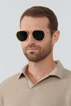 KREWE - CLIO NYLON Sunglasses - Black + Shadow 24K