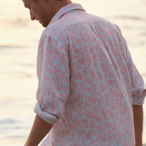 Love Brand & Co - Men's Abaco Linen Shirt - Crazy Coral