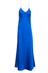 Dannijo - Deep V Multi Strap Midi Slip Dress - Blue Breeze