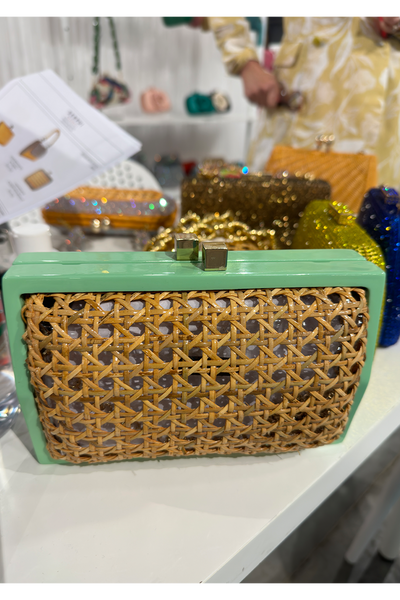 Wicker 2025 clutch bag