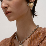 Julietta - Heart Studs - Silver