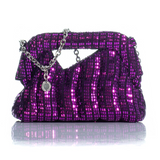 Kooreloo - The Mini Mediterraneo Clutch - Metallic Fuchsia