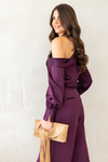 Hemant & Nandita - Anum High Neck Short Dress - Purple