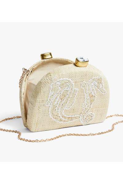 Pamela Munson - Seahorses Clutch - White – Sunni Spencer, Après Sea