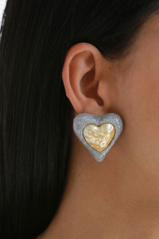 Susana Vega - Finito Pearled Earrings - Burnt Gold