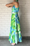 Hemant & Nandita - Vida Long Dress - Blue/Green