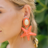 Julietta - Riviera Queen Earrings - Cherry Tomato