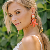 Julietta - Riviera Queen Earrings - Cherry Tomato