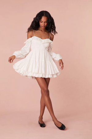 LoveShackFancy - Zennia Mini Dress - White