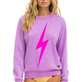 Aviator Nation - Bolt Crew Sweatshirt - Neon Purple/Pink