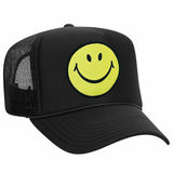 Aviator Nation - Smiley Vintage Trucker Hat - Black